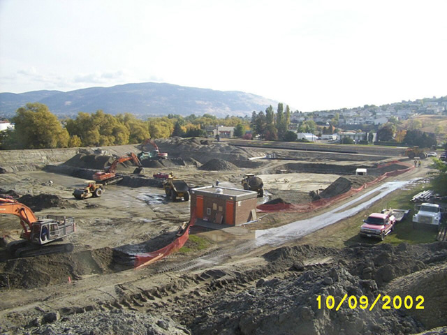 dewatering system in place